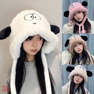 Mũ lông hình mắt gấu