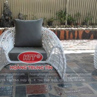 Sofa ngoài trời mây nhựa cao cấp giá tại xưởng Sản Xuất Sài Gòn giá sỉ