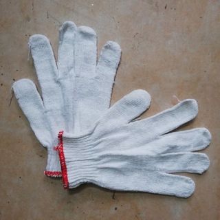 Găng tay sợi len trắng, Găng tay sơi 40g, Găng tay bảo hộ lao động