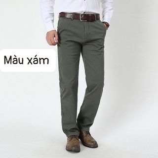 Quần Kaki Dài Trung Niên Ống Suông Cao Cấp.