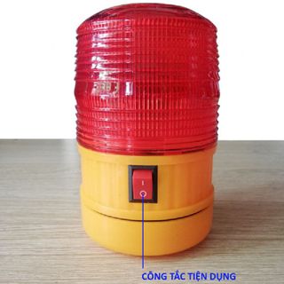ĐÈN CHỚP, NHÁY CẢNH BÁO GIAO THÔNG SỬ DỤNG 4 PIN TIỂU, ĐÈN CẢNH BÁO CÔNG TRÌNH CÓ ĐẾ NAM CHÂM