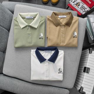 Áo polo nam cao cấp IN trước ngực, Vải CÁ SẤU LỤC GIÁC- co giản 2 chiều, thoáng mát