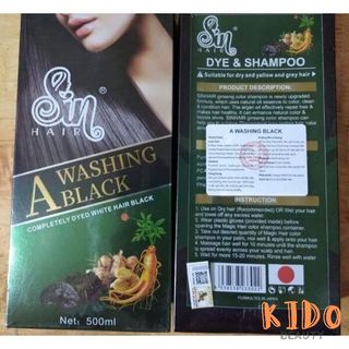 🔅 Dầu Gội Nhuộm Tóc Phủ Bạc Nhân Sâm Sin Hai﻿r Nhật Bản 500ml 🔅
