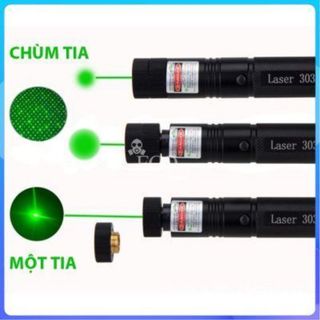 ĐÈN LASER, ĐÈN PIN LASER, BÚT LASER TIA SÁNG XANH, ĐÈN LASER 303 SIÊU SÁNG