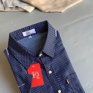 Áo Sơ Mi nam trung niên form rộng vải đũi cotton họa tiết LÔNG VŨ, mềm mịn, không nhăn.
