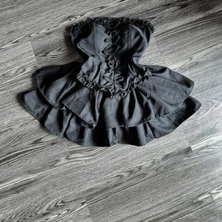 Sét cúp ngực đính nơ chân váy xòe