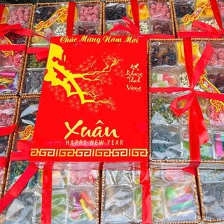 Set Mứt Tết Xuân 12 Ô (Thùng 20 Set)
