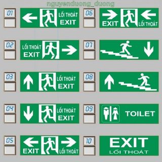 ĐÈN EXIT THOÁT HIỂM , ĐÈN CHỈ DẪN HƯỚNG ĐI , LỐI THOÁT , CHỈ DẪN LỐI THOÁT PHÒNG CHÁY CHỮA CHÁY