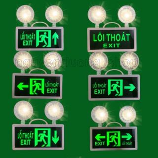 ĐÈN SỰ CỐ THOÁT HIỂM KẾT HỢP ĐÈN EXIT 2 TRONG 1, ĐÈN CHIẾU SÁNG KHI MẤT ĐIỆN , ĐÈN CHỈ DẪN LỐI THOÁT