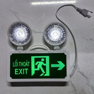ĐÈN SỰ CỐ THOÁT HIỂM KẾT HỢP ĐÈN EXIT 2 TRONG 1, ĐÈN CHIẾU SÁNG KHI MẤT ĐIỆN , ĐÈN CHỈ DẪN LỐI THOÁT