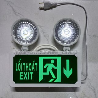 ĐÈN SỰ CỐ THOÁT HIỂM KẾT HỢP ĐÈN EXIT 2 TRONG 1, ĐÈN CHIẾU SÁNG KHI MẤT ĐIỆN , ĐÈN CHỈ DẪN LỐI THOÁT