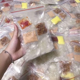 Bánh tráng muối nhuyễn đủ topping
