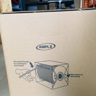 Cáp mạng RJ45 chuẩn CAT6 AMPlx mã 0916- CÓ CHỐNG NHIỄU - 1 Cuộn 26KG - 400 x 400 x 250 mm
