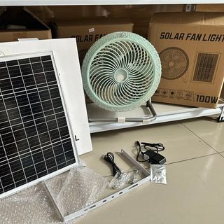 Quạt Bàn Năng Lượng Mặt Trời Tích Điện - Quạt Sạc Tích Điện