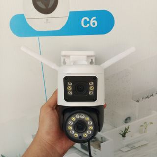 Camera Wifi 8MP Yoosee Q18D chuẩn 4K | Ngoài trời | 2 ống kính 2 khung hình (Bảo hành 1 năm)