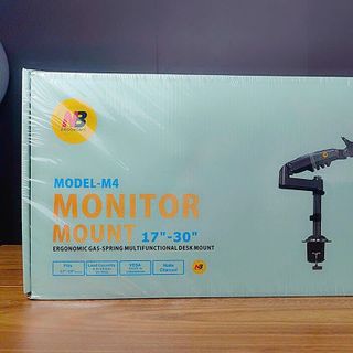 Khung treo kẹp bàn North Bayou M4 (LCD từ 17" tới 30") --- 1 Tay đòn thẳng, xoay màn 360 độ