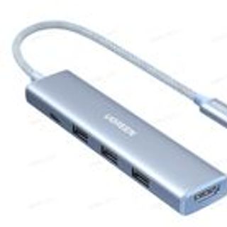 UGREEN 35582 - Bộ chuyển đổi USB Type-C 5 trong1 ra HDMI 4K@30Hz, USB 3.0, Sạc PD 100W