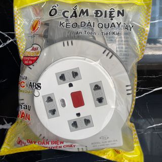 Ổ ĐIỆN HJD 081-10A - QUAY ( Ổ TRÒN ) 10M - 0.75mm2 ( 24c/1thùng )