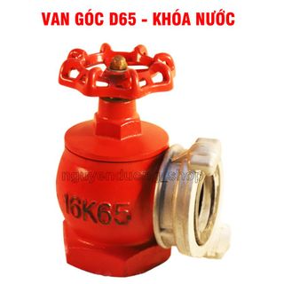 VAN GÓC CHỮA CHÁY D65, DÙNG ĐỂ KẾT NỐI GIỮA ĐƯƠNG ỐNG DẪN NƯỚC VỚI CUỘN VÒI CHỮA CHÁY