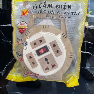 Ổ ĐIỆN HJD 082-10A - QUAY ( Ổ TRÒN ) 5M - 0.75mm2 ( 24c/1thùng )