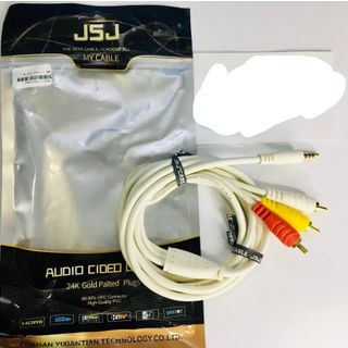 Dây AV JSJ 3.5 Ly Ra 3 Đầu Bông Sen 3 Mét