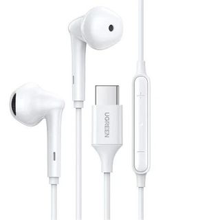UGREEN 60700- Wired Earphones with Type-C Connector (White)