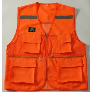 ÁO GHI LÊ 6 TÚI PHẢN QUANG BẢO HỘ LAO ĐỘNG , ÁO KỸ THUẬT , KỸ SƯ, CÔNG NHÂN, MÀU CAM