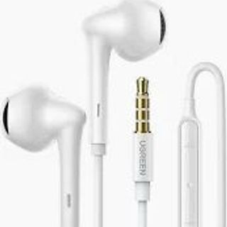 UGREEN 60692- Wired Earphones with 3.5mm Plug (White)