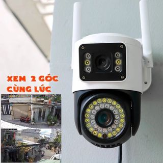 Camera Wifi 8MP Yoosee Q42D quốc dân | 4K | Ngoài trời | 2 ống kính 2 khung hình (Loại A - Bảo hành 1 năm)