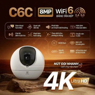 Camera Wifi EZVIZ C6C 4K (8MP + Wifi 5.0Ghz + Chống ngược sáng ]