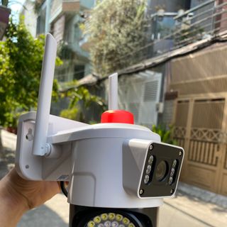 Camera Wifi Yoosee Q42+ Đèn báo động đỏ | 4K | Ngoài trời | 2 ống kính 2 khung hình (Loại A - Bảo hành 1 năm)