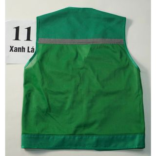 ÁO GHI LÊ 4 TÚI PHẢN QUANG BẢO HỘ LAO ĐỘNG , ÁO KỸ THUẬT , KỸ SƯ, CÔNG NHÂN, MÀU XANH LÁ CÂY
