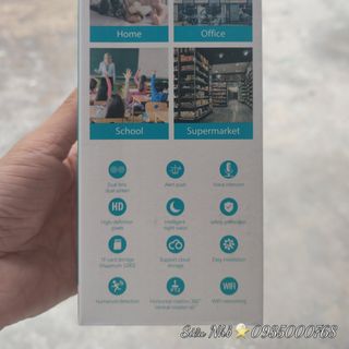 Camera Wi-Fi YOOSEE QS415 - 2 mắt 2 khung hình, có màu ban đêm (Hàng loại A | Bảo hành 1 năm)