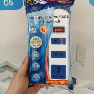 Ổ ĐIỆN HJD 0313-10A - TRẮNG 3M - 0.75mm2 ( 25c/1thùng )