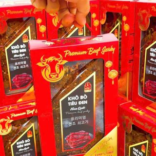 Khô bò tiêu đen Hàn Quốc (500g)