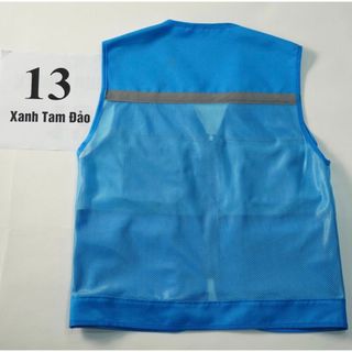 ÁO GHI LÊ 4 TÚI PHẢN QUANG BẢO HỘ LAO ĐỘNG , ÁO KỸ THUẬT , KỸ SƯ, CÔNG NHÂN, MÀU XANH TAM ĐẢO