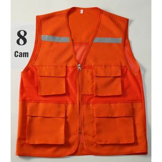 ÁO GHI LÊ 4 TÚI PHẢN QUANG BẢO HỘ LAO ĐỘNG , ÁO KỸ THUẬT , KỸ SƯ, CÔNG NHÂN, MÀU CAM