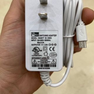 Nguồn 5V-2A ACBEL chui Micro-USB - Trắng to | Dây 80cm