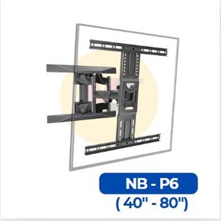 Khung treo tivi XOAY nhập khẩu North Bayou P6 (40"-80" | Thùng 3c | Qui cách 1 cái: 6kg - 45x31x6cm)