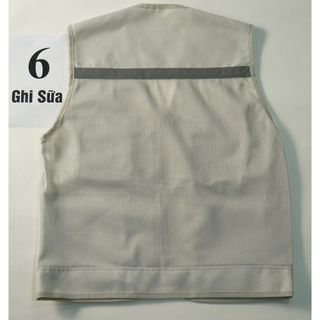 ÁO GHI LÊ 4 TÚI PHẢN QUANG BẢO HỘ LAO ĐỘNG , ÁO KỸ THUẬT , KỸ SƯ, CÔNG NHÂN, MÀU GHI SỮA