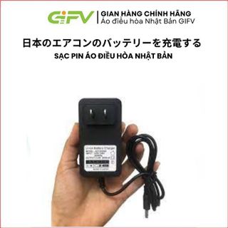 CỤC SẠC, CỦ SẠC PIN ÁO ĐIỀU HÒA GiFV NHẬT BẢN 100V – 220V CHÍNH HÃNG
