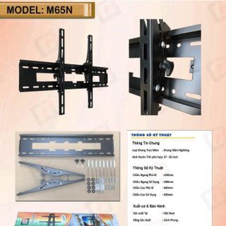 Khung treo tivi NGHIÊNG Cảnh Phong M65N (32"-65" | FULL VAT)