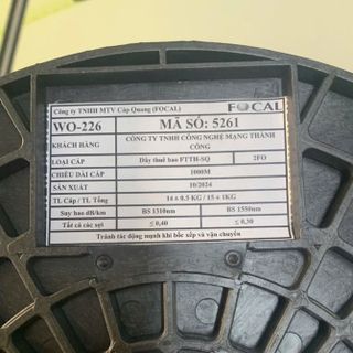 Cáp Quang / Dây thuê bao FTTH 2F0 cuộn 1000M