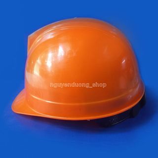 MŨ, NÓN BẢO HỘ AN TOÀN LAO ĐỘNG, MŨ BẢO HIỂM BẢO HỘ CÔNG NHÂN LAO ĐỘNG,  LOẠI CÓ NÚM VẶN MÀU CAM