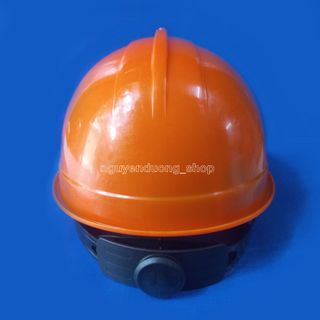 MŨ, NÓN BẢO HỘ AN TOÀN LAO ĐỘNG, MŨ BẢO HIỂM BẢO HỘ CÔNG NHÂN LAO ĐỘNG,  LOẠI CÓ NÚM VẶN MÀU CAM