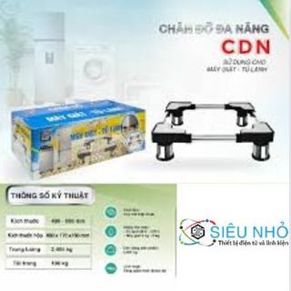 Chân đỡ đa năng CDN 480mm - 600mm (Máy giặt - Tủ Lạnh) Chánh Phát Loại 2 (Full Vat)