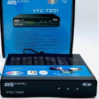 Đầu Thu Truyền Hình KTS DVB-T2 VTC T201 Tặng một 1 Anten AVG