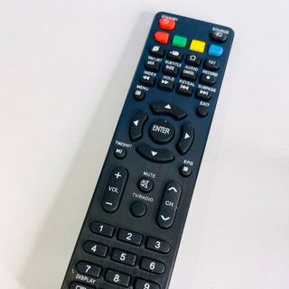 Remote tivi ASANZO TV111 - 4 nút màu trên