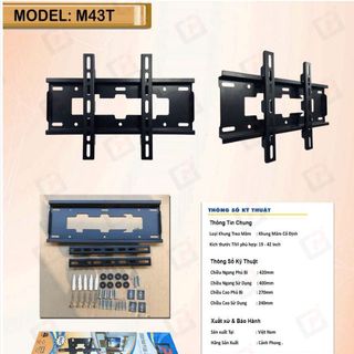 Khung treo tivi CỐ ĐỊNH Cảnh Phong M43T (19"-43") FULL VAT