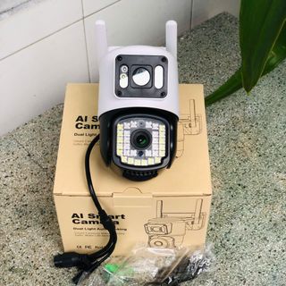 Camera Wifi 12MP Yoosee F36D-White | 4K | Ngoài trời | 2 ống kính 2 khung hình (Bảo hành 1 năm)